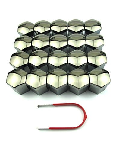 20PCs 17mm UVPlastic Bolts Covers Nut Protector and Removal Tool Car Wheel Universal