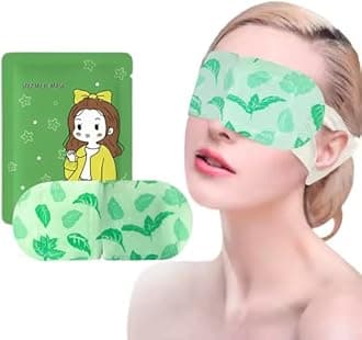 Heated Eye Mask, 50 Packs Eye Masks for Dark Circles and Puffiness Dry Eyes Stress Relief Disposable Steam Eye Mask, Works Better with Eye Cream, Portable for Beauty Personal Care - Unscented