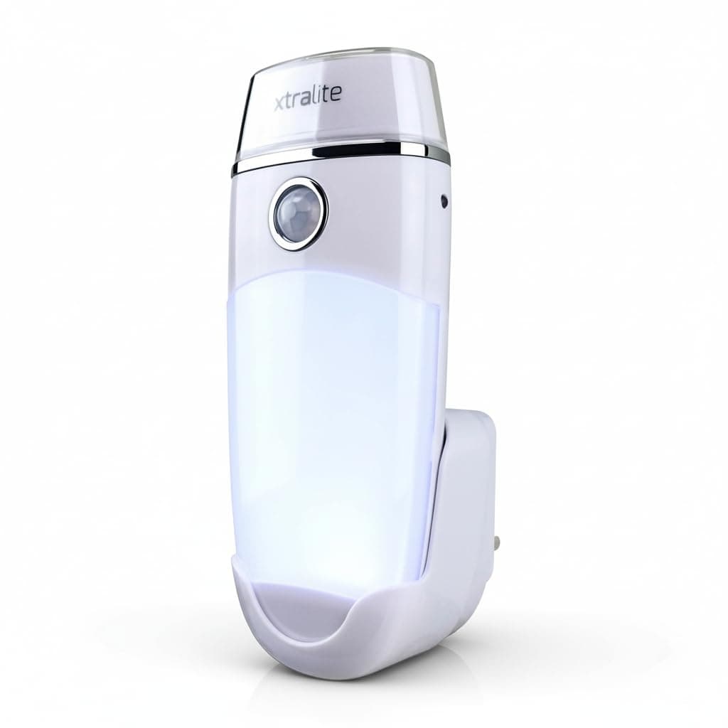 Xtralite Rechargeable LED Emergency Light, Power Failure Night Light & Torch with Motion Sensor, Dusk-to-Dawn Mode, Induction Charging, Duo+
