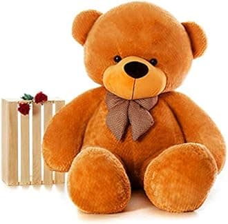 OSJS Toys Soft Stuffed/Fluffy/Huggable Cute Teddy Bear for Kids (Brown_4 Feet)