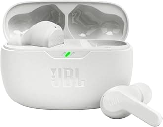 JBL Vibe Beam True Wireless Headphones - White, Small