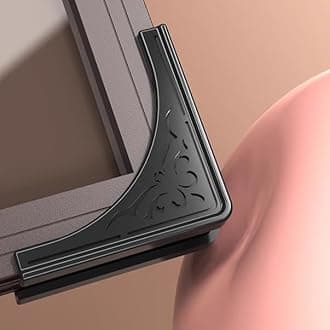 4 Pcs Safety Soft Corner Protectors Guards,Table Corner Protectors Proof Corners and Edge Protectors for Furniture Bookcases Drawers (Soft Black)