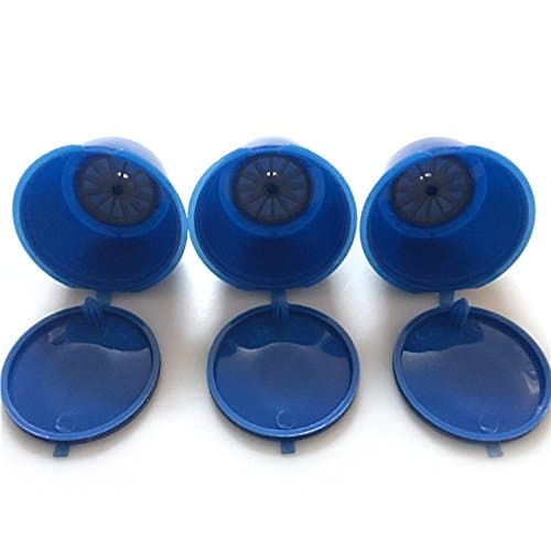 Funnytoday365 3Pc Dolce Gusto Refillable Coffee Capsule Filter Reuse Tool Reusable Cafeteras Kapseln Compatible Box Coffee Filter Basket F0127
