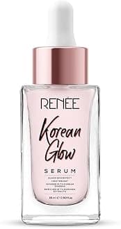 RENEE Korean Glow Serum 15ml, Lightweight, Non Greasy, Hydrates, Smoothens,Plump-up the Skin With Glassy-dewy Shine & Maintain Its Youthful Glow Hyaluronic Acid & Vitamin C