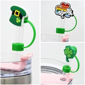 Straw Cover Cap for Stanley Cup,Straw Topper Compatible for 30 and 40 Oz Tumbler with Handle,10 mm 0.13 in Reusable Straw Tips Lids