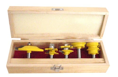YTRB5P 5-Piece Carbide Panel Router Bit Set