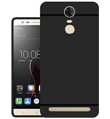 Thinkzy Soft Back Case Cover for Lenovo Vibe K5 Note (Black)