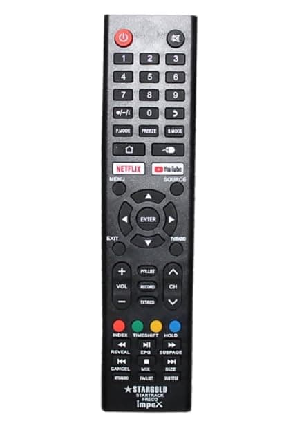 High class replacement remote control for videocon, impex, nikai, aftron, ikon, statgd, geepas lcd tv