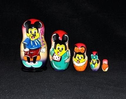 "Mickey Mouse" Nesting Doll