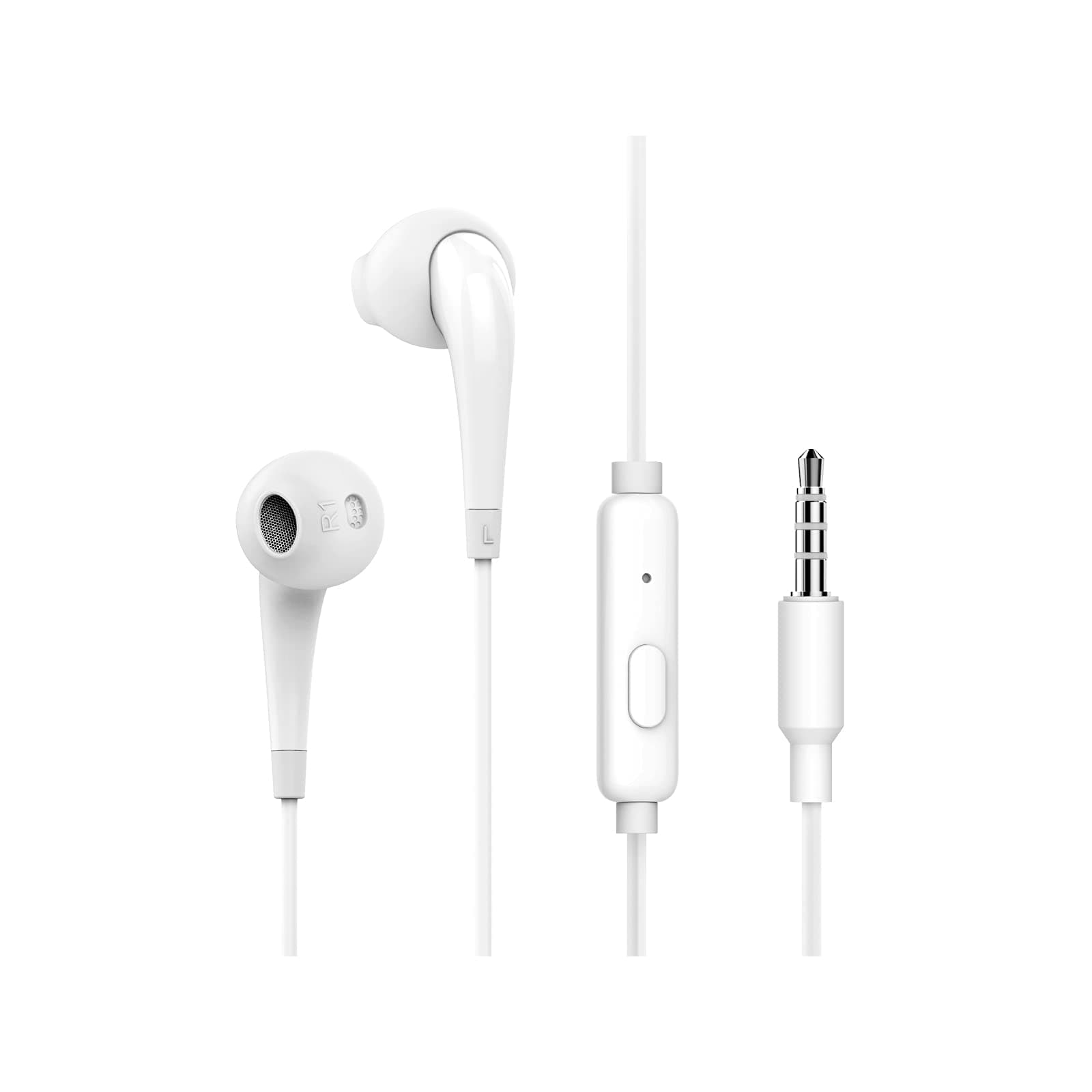 OEB-E21 Wired in Ear Earphone with Mic (White)