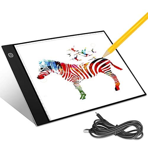 Aitsite Tracing Light Box for Drawing A4 LED Light Box Tracer USB Power Ultra Thin Portable Artist Light Pad for Painting Animation
