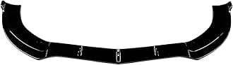 Front Bumper Spoiler Lip For Benz CLS C218 X218 CLS550 2014-2017 Gloss Black Carbon Fiber Look