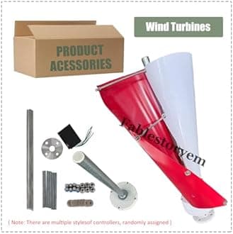 12000W Vertical Wind Power Turbine Generator Kit,12V/24V/48V Portable Maglev Wind Turbine Generator with Charge Controller for Boats Cabins Mobile Homes,C-24V