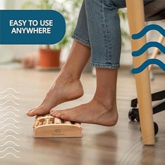 TheraFlow Dual Foot Massager Roller (XL) - Relax & Relieve Foot Pain & Plantar Fasciitis - 2017 Enhanced Model - Laminated Foot Chart & Detailed Instructions Included