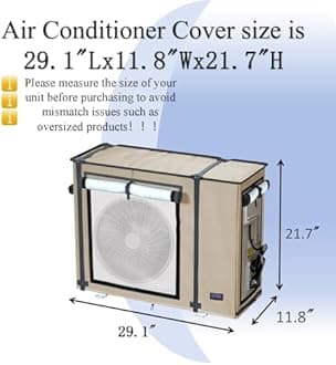 NGB Mini Split Cover, 29.1x 11.8x 21.7 Inch Air Conditioning Condensing HVAC ...