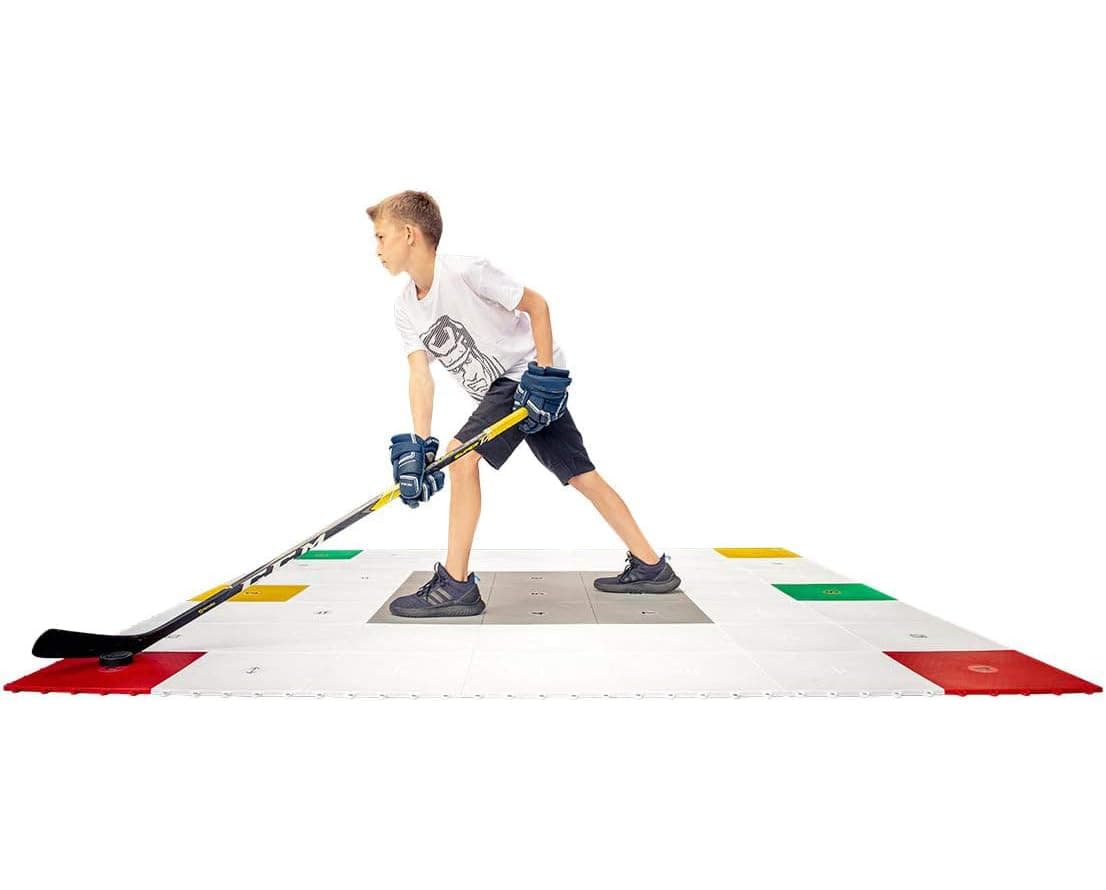 360 Zone Professional Training Flooring Tile - Improve Stick-Handling and Moving, Speed on Ice, Exercise, Fitness - Indoor and Outdoor Practice Zone with Trainer App