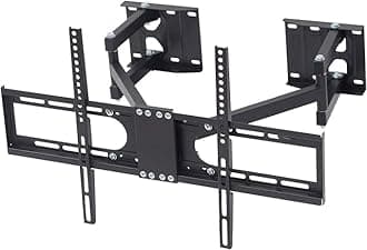 Corner TV Wall Mount: TV 55 inch Stand Full Motion TV Mount 65 inch Corner Monitor Bracket for 32-65 Inch LED OLED QLED MAX VESA 600×400mm 65 inch TV Wall Mount Heavy Duty Hold up to 35KG
