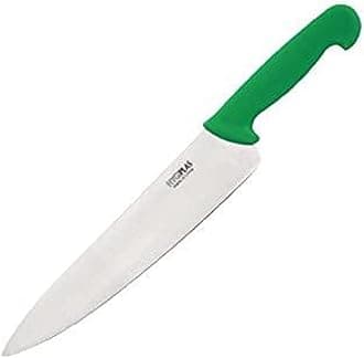 Hygiplas Colour-Coded Chef's Knife 25.5cm / 10 inch Blade Professional Grade | Green for Salads and Fruit | Weight: 190 grams | C868