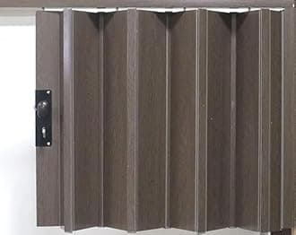 PVC Folding Door (Sliding Door) (Light grey, W90CM x L200CM)