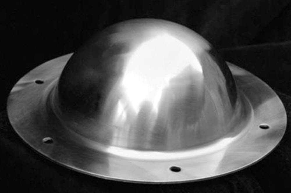 GDFB AB0129 Shield Boss with Hemispherical Dome, 7.5", Multi