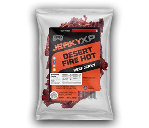 JerkyXP Beef Jerky (Desert Fire Hot, 2.85-Ounce)