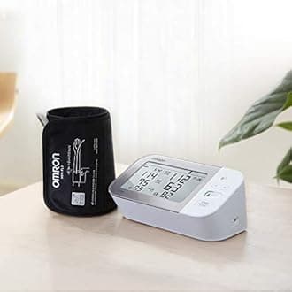 Omron HEM 7361T Bluetooth Digital Blood Pressure Monitor with AFib Indicator and 360° Accuracy Intelliwrap Cuff for Most Accurate Measurements (White)