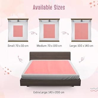 - LuvLap Instadry Waterproof Baby Dry Sheet, Large Size 100x140 cm, Extra Absorbent Quick Dry Sheet for New Born,Toddler, Anti-Piling Fleece for Baby, Bed Protector, Pack of 2, Sky Blue & Salmon Rose