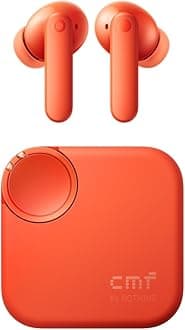 CMF by Nothing Buds 2 48dB Hybrid ANC True Wireless Earbuds, Strong and Comfort Noise Cancelling, Ultra Bass and Dirac Sound, in-Ear Detection, 55H Playtime, 6ENC Mics, Bluetooth 5.4 Light Orange