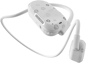 Purity Air Open Ear Headphones - True Air Conduction Wireless Bluetooth Open Ear Earbuds with Dual Mic for iPhone/Android - Secured Long Wearing Comfort, Sports Sweat Resistant (Charming Skulls)