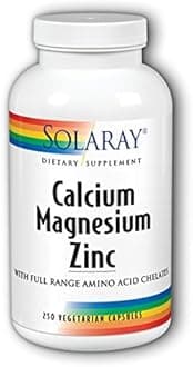 Solaray - Calcium Magnesium Zinc, 250 Capsules
