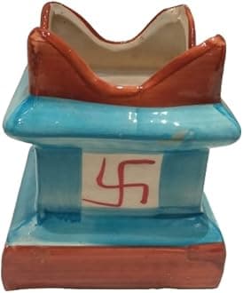 Showkeen Store Tulsi Pot Small Length 4.5" Width 4.5" Height 5" inch