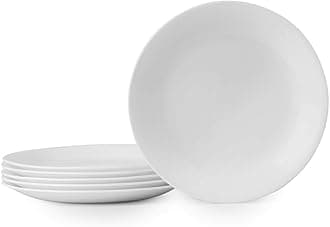 Corelle Vitrelle Lunch Plates Winter Frost White, 6-Piece Set 22cm