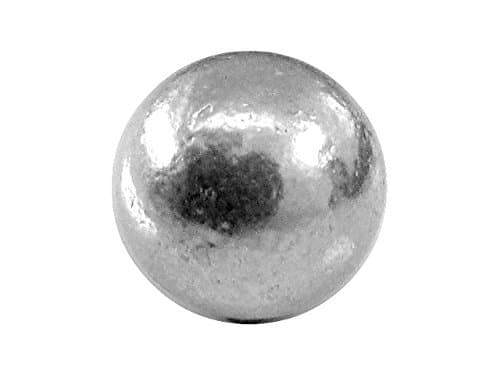 Solid Pure Silver Full Round Ball Goli 9mm for Astrological and lal kitab remedy