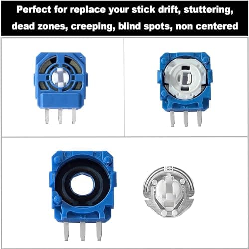 IKPEK 10pcs 2K3 Ohm Potentiometer Replacement for Dualsense PS5 Controller, Trim Pot Resistor Thumbstick Module Sensor for ALPS Analog Joystick