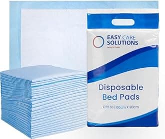 90 x Easy Care Solutions 60 x 90 cm Premium Disposable Incontinence Bed Pads | High Absorbency Underpads, Bed Mats, Mattress Protectors, Incontinence Pads | 3 Packs of 30