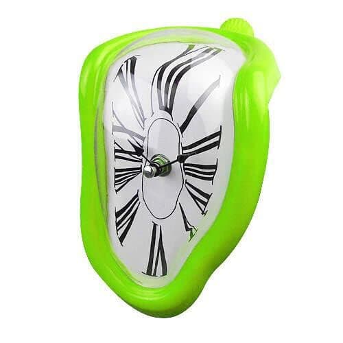 Green Melting Clock
