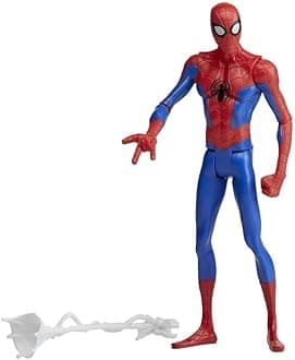 Marvel Spider-Man: Across The Spider-Verse Spider-Man Toy, 6-Inch-Scale Action Figure with Web Accessory, Toys for Kids Ages 4&Up, Multicolor