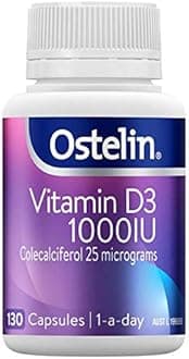Vitamin D3-1000IU - 1 Daily Supplement 130 Capsules