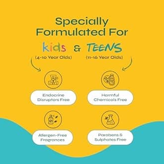 Tikitoro Kids Nourishing Body Wash | Pediatrician Approved | Vegan | Cleanses, Moisturizes & Nourishes Skin | Almond, Calendula, Pomegranate Extract | No Parabens & Sulphates, Age 4+ years (300ml x 2)