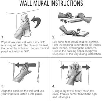 SIGNFORD Custom Wall Mural Prints with Your Photos Removable Wallpaper Personalized Wall Decorration for Bedroom Living Room - 48x168 inches