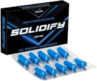 – SOLIDIFY 500mg | Unlock Your Potentials with SOLIDIFY | Extra Strength Performance Enhancing Pills for Men | Stamina and Endurance Booster Ginseng Capsules | 10 Capsules