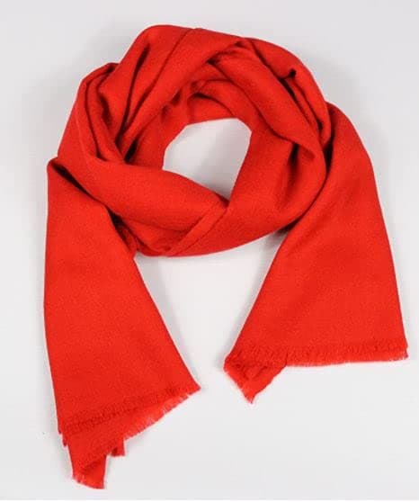 Pashmina Scarf by CHINAR Plain Dyed 100% Pashmina Cashmere Wool From KASHMIR Unisex In 7 Colours Ideal for Party, Office Accessory