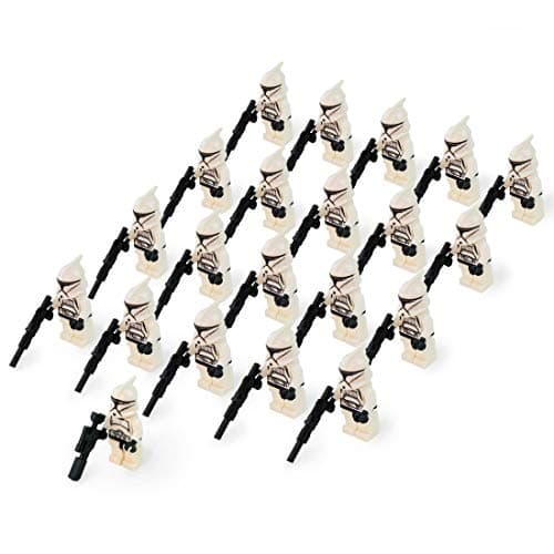 21pcs clone troopers white combat team