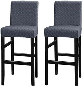 Lellen Bar Stool Covers Jacquard Pattern Bar Stool Chair Covers Bar Chair Covers Barstool Covers Slipcovers Pub Counter Stool Chair Covers Counter Height Stool Seat Covers Barstool Slipcovers