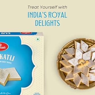 Haldiram's Kaju Katli 400g | Kaju Katli Made with Finest Cashews | Kaju Barfi | Indian Mithai | No Added Colours | Premium Handcrafted Traditional Sweets | Great Sweets Gift Pack for Festival