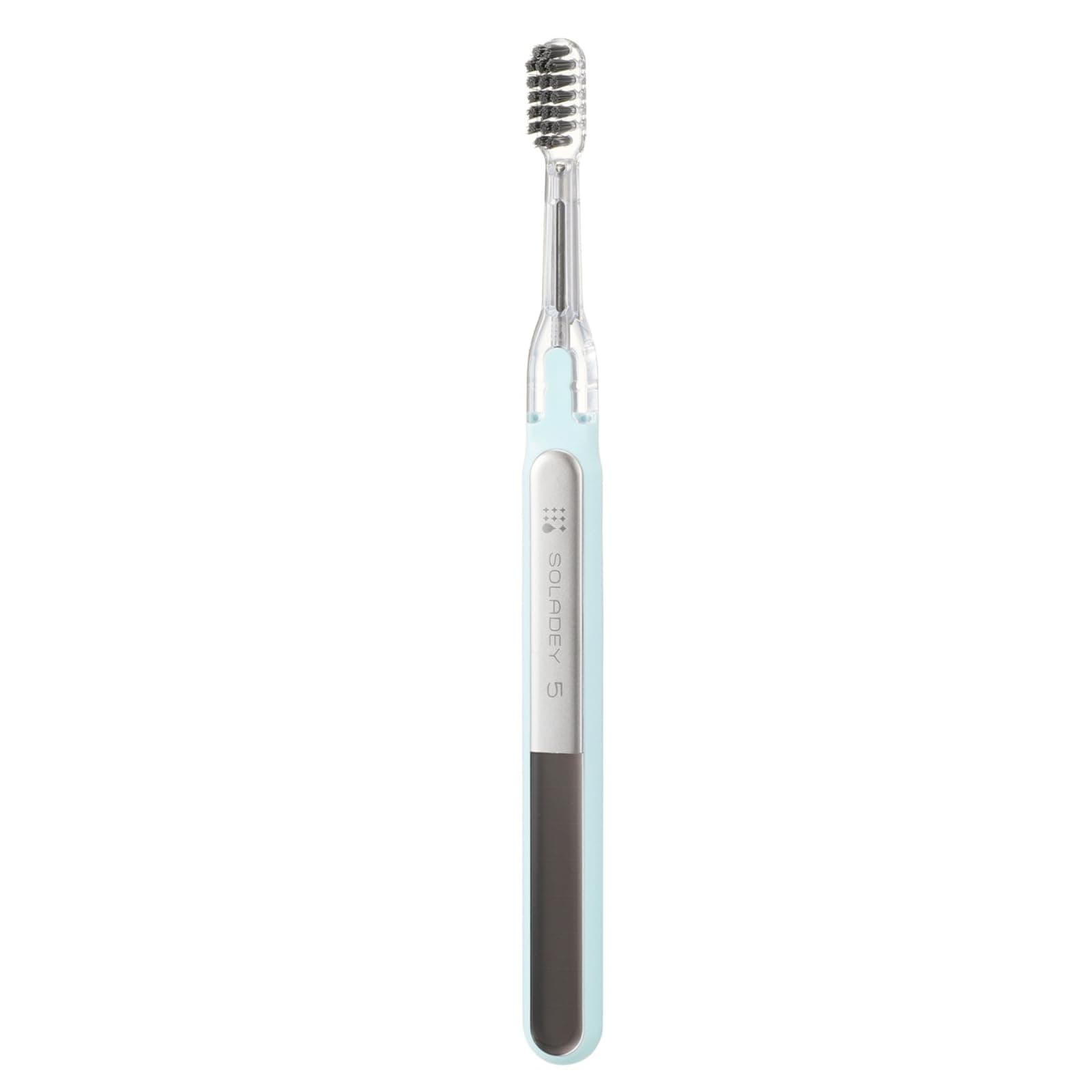 Soladey5 Ionic Toothbrush, Blue, Large Solar Panels and TiO2 Semiconductor, You can Brush Without Toothpaste