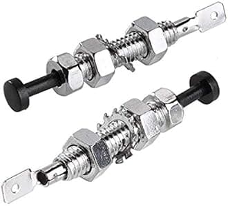 Car Hood Pin Switch Universal Engine Car Auto Trunk Bonnet Door Pin Switch Adjustable Bonnet Alarm Security Light Hood Screw 2Pcs