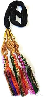 Unik Long Length Beautiful Paranda Hair Accessory Braid Tassles for Girls, Women (Multicolor)