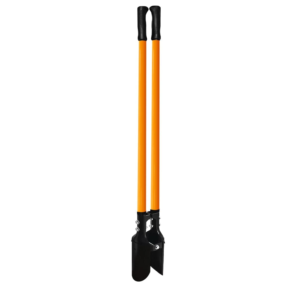 Post Hole Digger Tool, Heavy Duty Post Hole Digger with Fiberglass Handle, 58 Inches