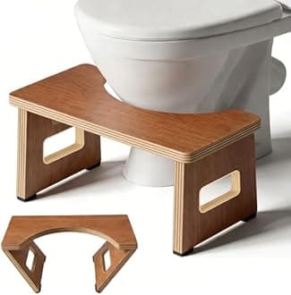 Folding toilet stool